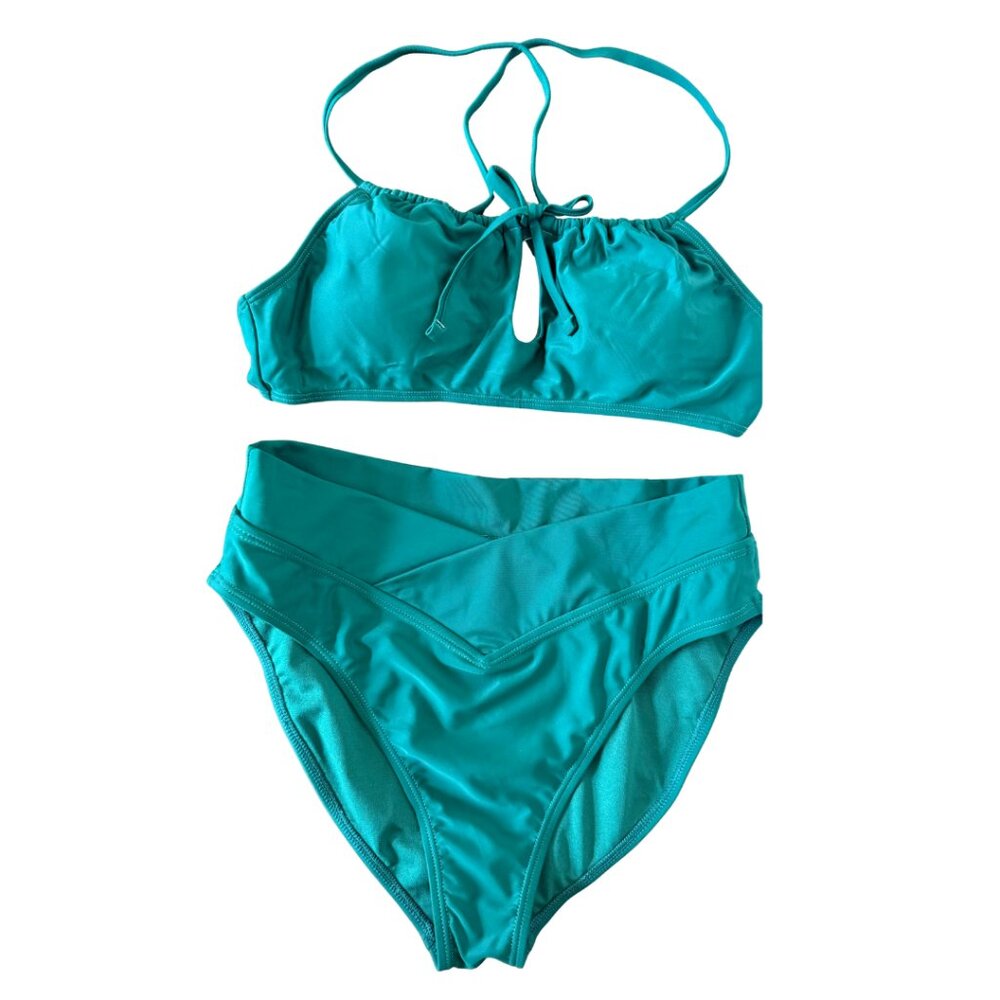 BCBG Paris Emerald Green Bikini Size L